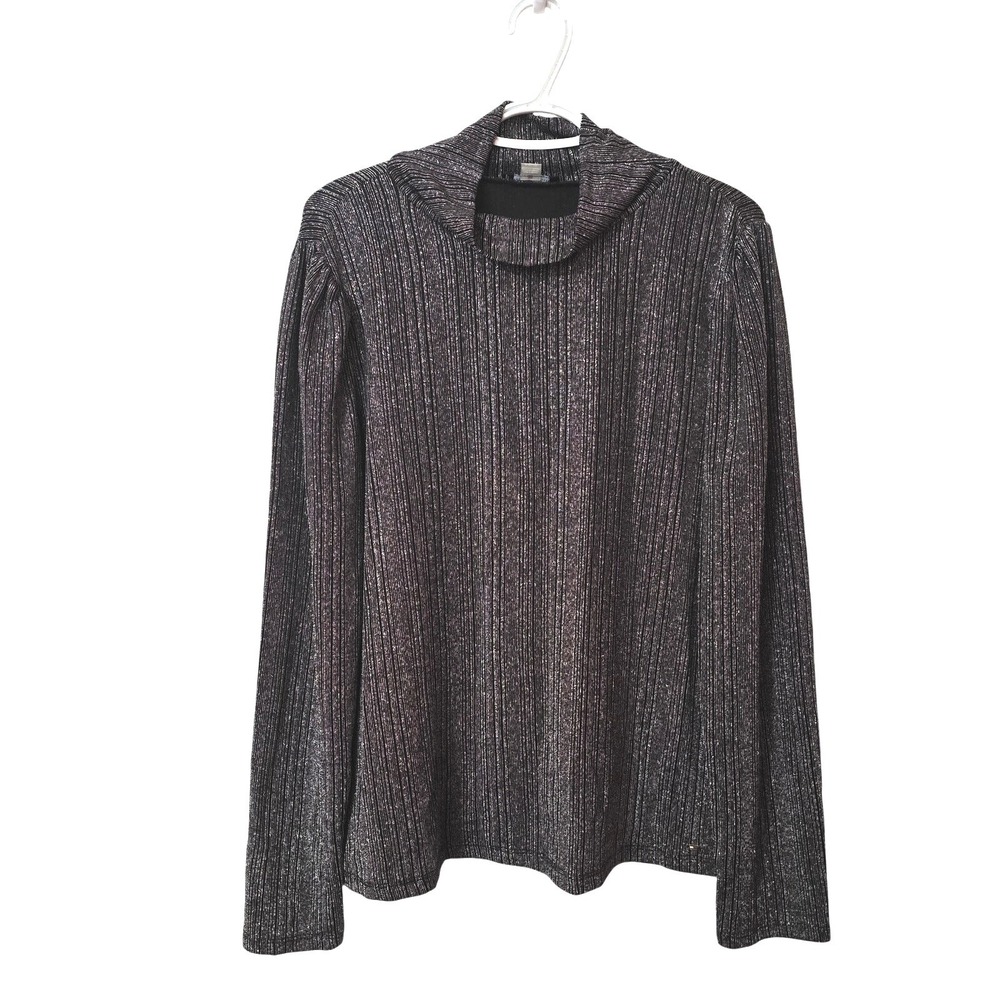 Tommy Hilfiger Cowl Neck Metallic Shiny Holiday Sweater‎